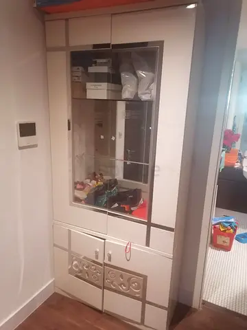 Elegant Modern Cabinet with Glass Doors