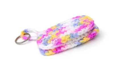 Handmade Crochet Keychain/bagcharmer in Pastel Colors