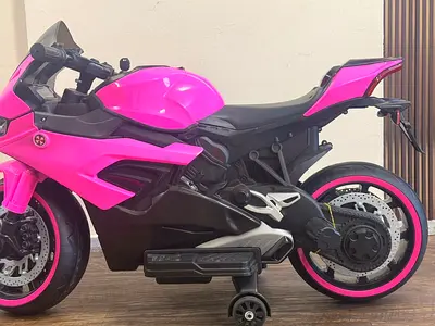 Pink Remote Control bike for kids