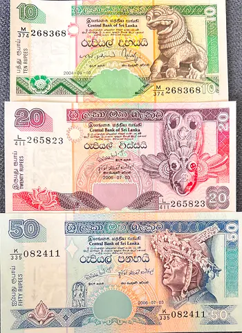 Banknote Srilanka mini set