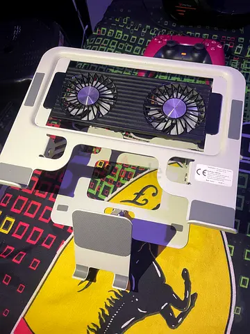 Stylish Laptop Stand with Cooling Fans