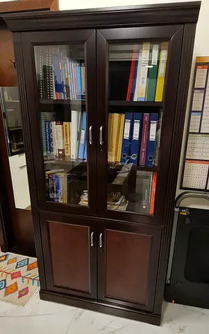 Wooden Office Book/File Cabinet - Black