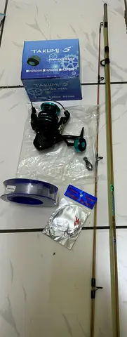 Fishing Sets solid Professional9 3.0 m Solid rod,Takumi-S HZ6000 big handle reel with line wt hook