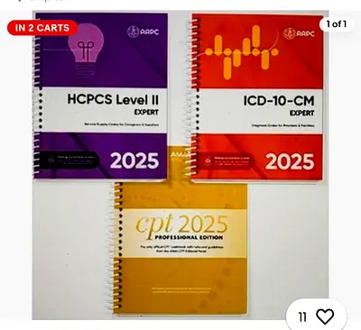 Medical coding books from Aapc -2025 available for sale
