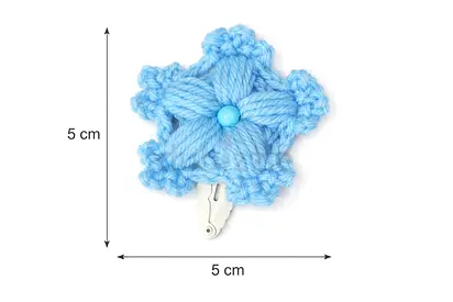 Cute Blue snowflake Hairclip pair