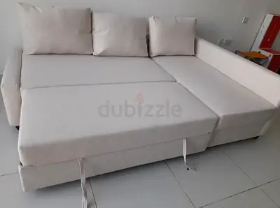 Comfortable Beige Sectional Sofa bed