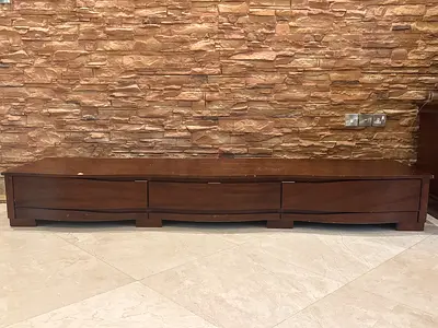 Elegant Wooden Low Storage Unit