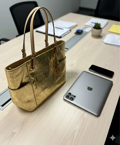 Elegant Gold Tote Bag for Everyday Use