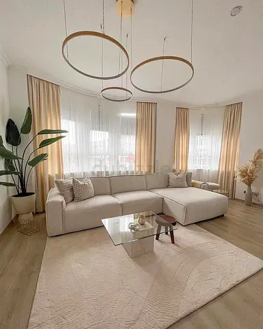 Stylish L-Shaped Sofa in Beige