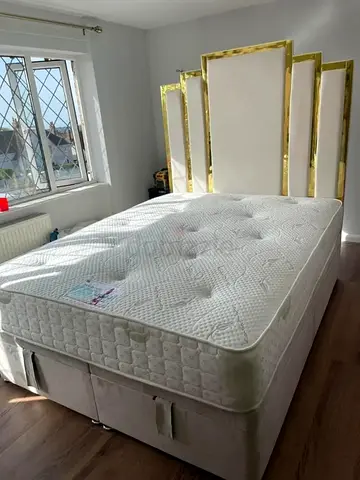 Valvet Bed- Custom Size  Colors Made in UAE Sharjah