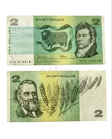 Australia Rare Australian Two Dollar BankNote.  Coins Postage Stamps