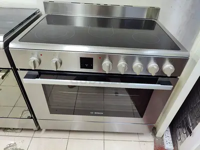 BOSCH latest model electric ceramic 5 HOBS stove oven fan cooking range 90X60 touch timer