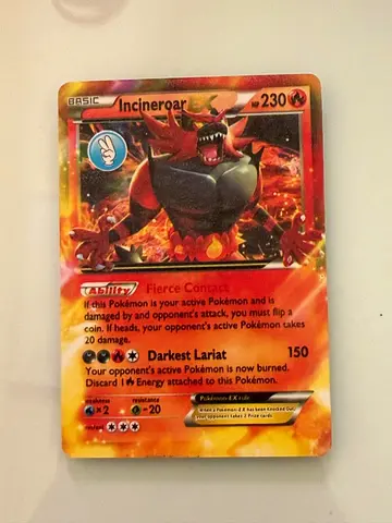 Rare Incineroar Pokémon Card - Fierce Collectible