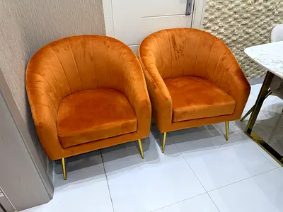 Stylish Velvet Accent Chair