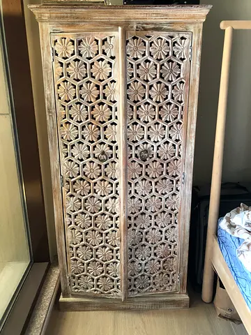 Beautifully Crafted Wooden Cabinet with Intricate Design