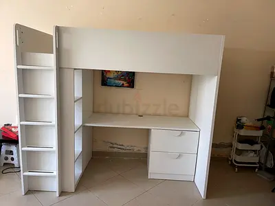 Ikea loft bed with desk