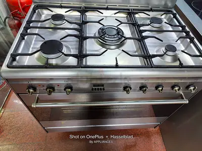 SMEG gass electric 5 burner top gass oven electric oven dual fan cooking range 90X60 cooker
