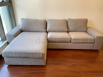 Kivik light Grey L shape sofa