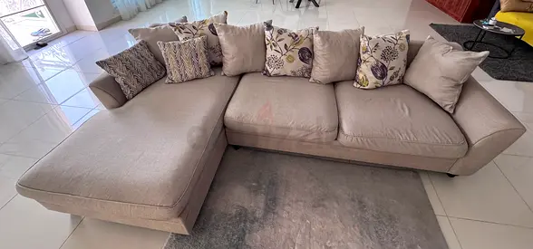 L shape sofa set