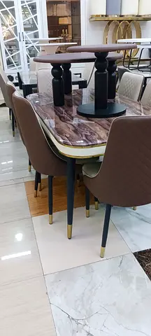 Elegant Dining Table with Stylish Chairs