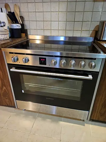 Daewoo Ceramic Cooker 90x60cm Electric Stove 90L Oven Convection Fan 5 Cooking Zone FREE DELIVERY+WA