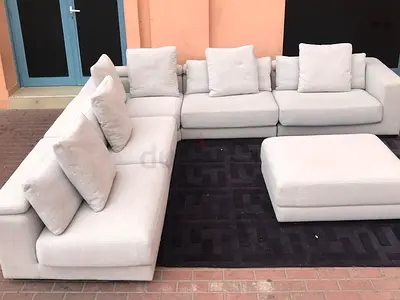 Perfect Condition Chattels and More Olta Modular Living room Sofa with footstool