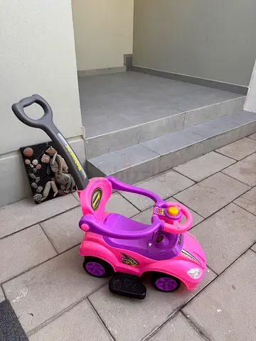Kids Pink Push Car with Handle