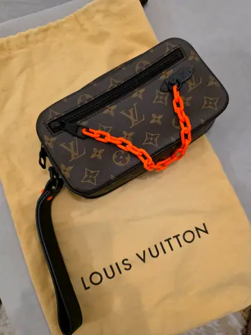 Louis Vuitton Monogram Bag with Orange Chain