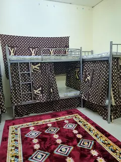 Kitchen washroom attached studio bedspace Al qouz4