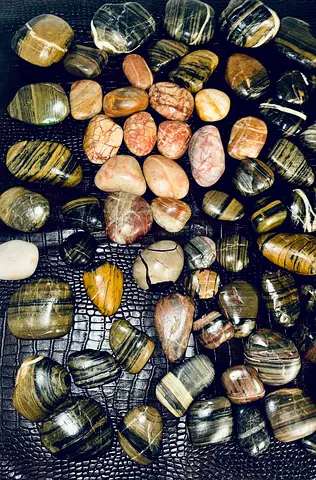 Beautiful Collection of rare Natural Stones pebbles and crystals
