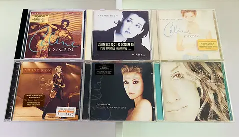 6 Celine Dion Music CD’s
