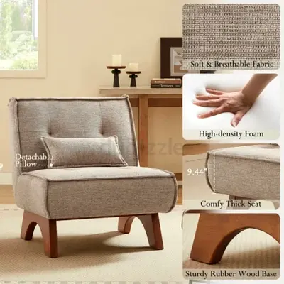 Drayk Lounge Chair with Removable Pillow – Comfortable Lounge Chair for Living Room  Bedroom