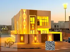 Corner villa for sale in Al Umrah area – Ajman | Prime location close to all services | Freehold o