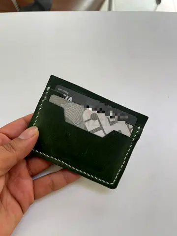Handcrafted Green Leather Wallet