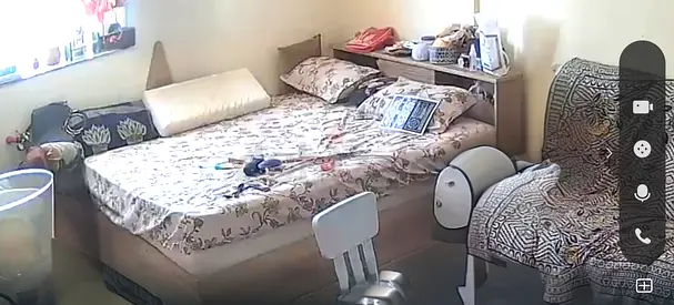 Queen Bed for sale with mattress with storage in headboard