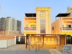 For sale: A modern European-style villa in a very prestigious area of ​​Ajman, Al Amrah district