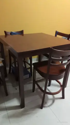 Dining Table Set with Stools