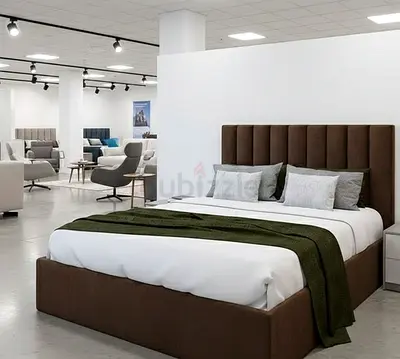 Stylish Brown Queen Size Bed
