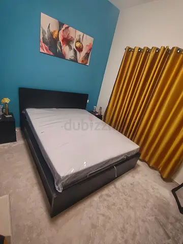 IKEA hydraulic king size bed frame with storage inside full bed frame with IKEA mattress 180×200cm