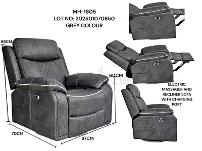 Comfortable Electric Recliner Sofa with Massage Functions
