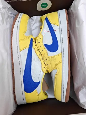 Air jordan 1  low travis scoot canary