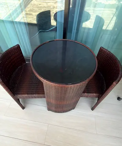 Stylish Outdoor Nesting Table and Chair Set