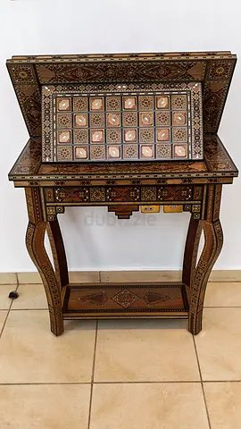 Handcrafted Syrian Mosaic Gaming table
