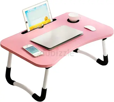 Compact Pink Lap Desk for Home Office and Study