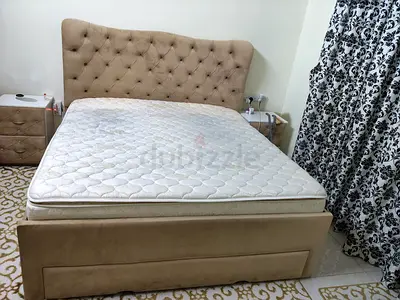 Bed with mattress
