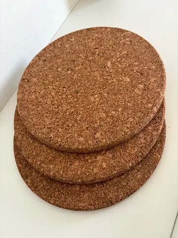 Pot stand cork set of 3