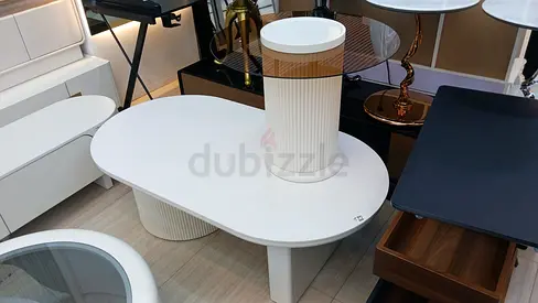 Stylish White Coffee Table with Unique Design