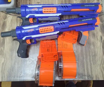 Nerf Guns (Rampage) With Mag and Drum