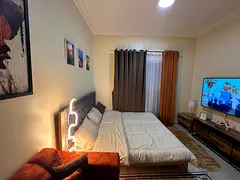 "Eye-catching" "Directly on Ajman Corniche: Hotel studio with new furnishings | All b
