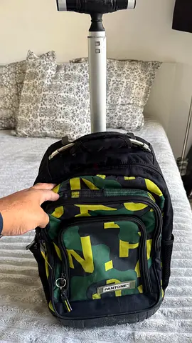 Stylish and Functional Pantone Backpack School Trolley Bag